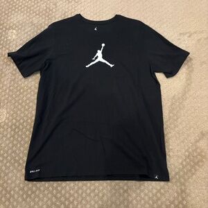 Jordan Brand Dri-Fit Cotton T-Shirt in Black - XL